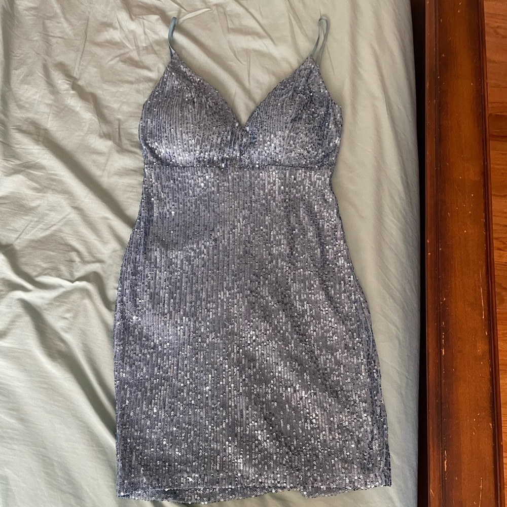 Light blue sparkly dress